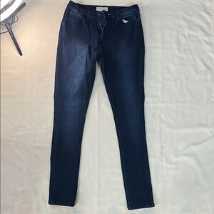 Women's Dark Indigo Skinny Jeans - Sleek Stretch Fit